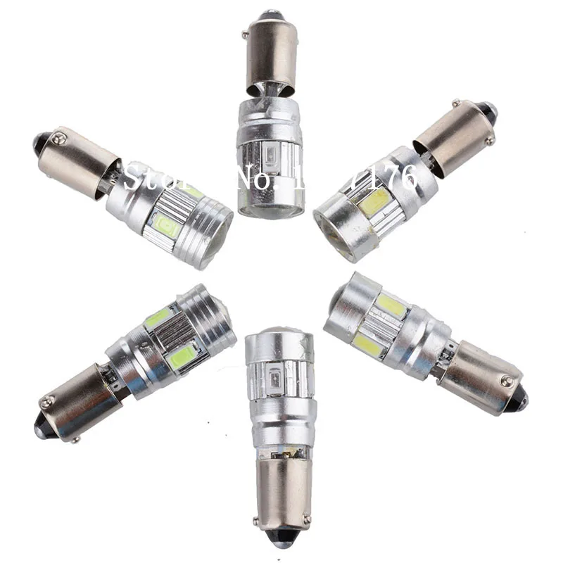 1 шт. BAX9S H6W BAY9S H21W 5630 6 SMD белый 12 в автомобильный боковый клиновидный Автомобильный