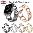 Браслет с бриллиантами для Apple smartWatch, версия 1, 2, 3, браслет стразы из нержавеющей стали, ремешок типа D 38 мм, 42 мм, браслет 2018