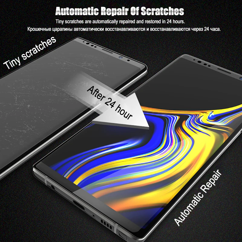 Мягкая Гидрогелевая Защитная пленка для Samsung Galaxy S10 S8 S9 Note 8 9 10 Plus S7 Edge e полное
