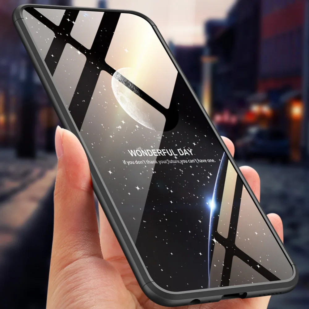 

360 Degree Full Protection Case For vivo v11i Back Cover shockproof case For vivo v11i case +glass for film for vivo v11i
