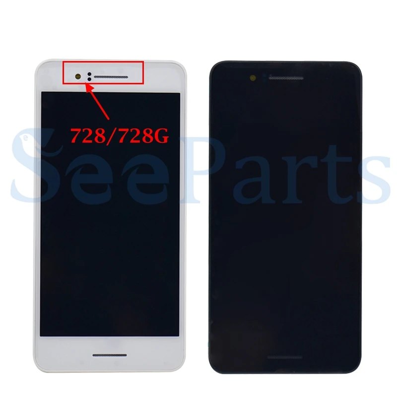 Для HTC Desire 728 LCD 728G Дисплей кодирующий преобразователь сенсорного экрана в сборе с