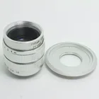 Серебристый Фуцзянь 35 мм F1.7 CC TV Movie lens + C Mount для Olympus Micro 43 EP3 EP5 EPL1 EPL2 EPL3 EPL5 EPM1 OM-D EM5 EM10