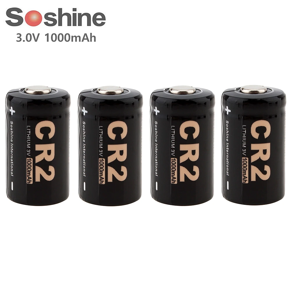 Светодиодный фонарь Soshine CR2 4 шт. 3 в 1000 мАч литиевая батарея LiFePO4|lithium battery|battery cr2battery