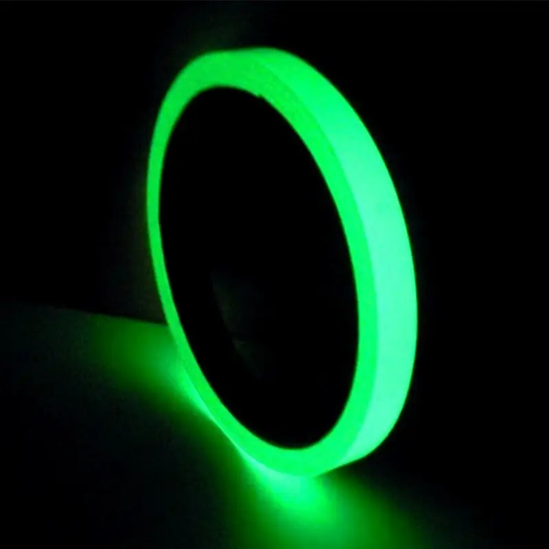 1 шт светящаяся лента ночного видения светятся в темноте Self-липкая сигнальная лента безопасности украшения дома ленты#0314 - Цвет: Зеленый