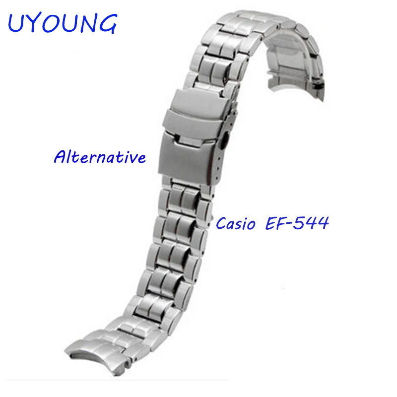 UYOUNG ремешок для часов Casio из нержавеющей стали браслет аксессуары серебристый