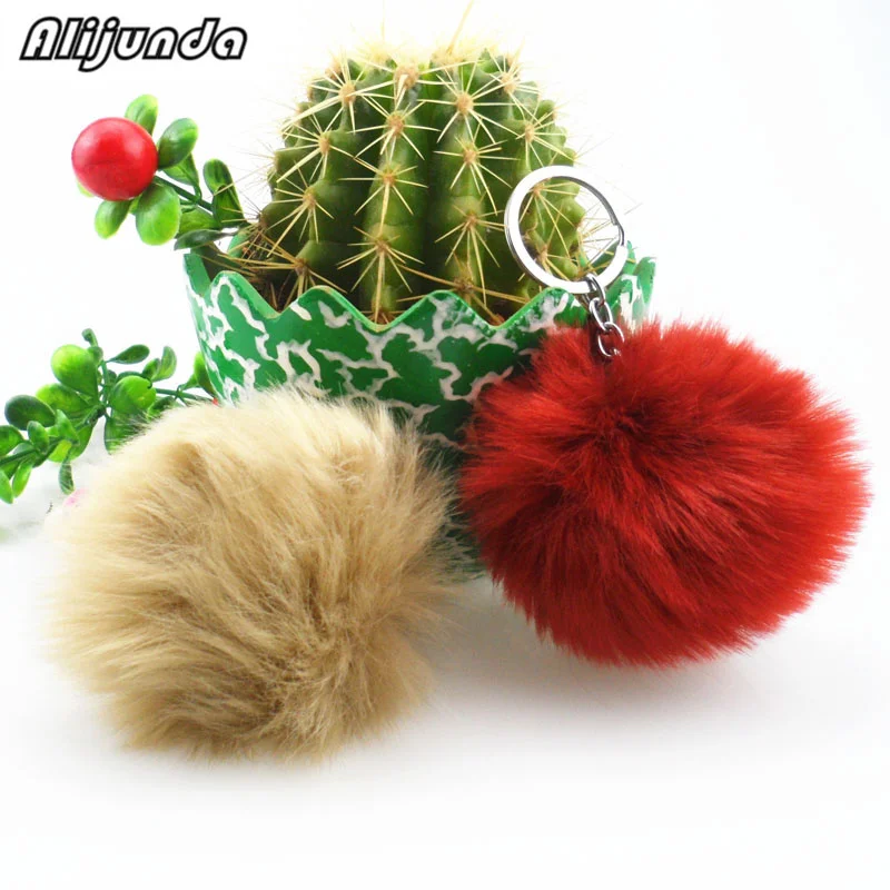 2018 простая плюшевая игрушка мяч помпон имитация кролика плюшевый брелок для Hyundai