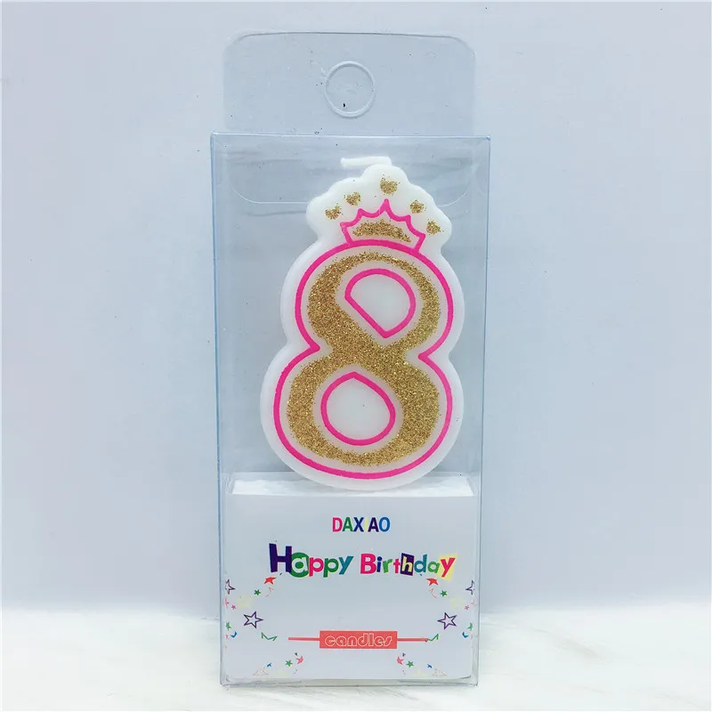 Candle-G-Pink8 5 шт. Блестящий золотистый Серебристый звезды в форме сердца День рождения свечи для детей мальчик девочка украшения для вечеринки на день рождения торт свечи - Цвет: Candle-G-Pink8