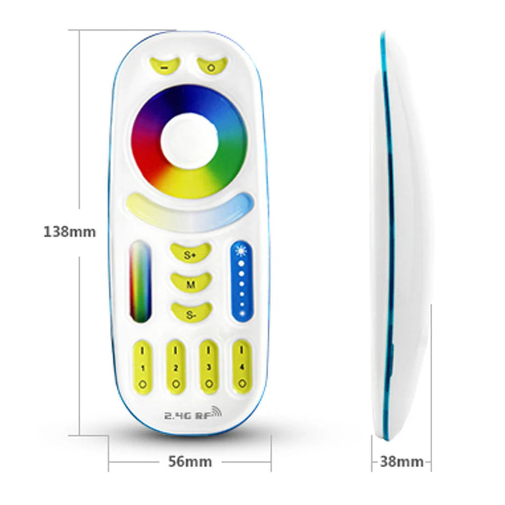 Milight 2.4G RF CCT RGB LED remote controller 30M 4zone WIFI wireless touch screen control for led strip bulb downlight | Лампы и