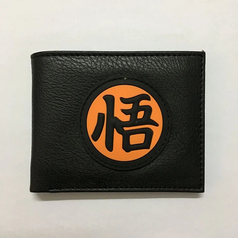 A Новое поступление, кошелек Dragon Ball Z, мужской кошелек, 3D ПВХ логотип, украшение, держатель для карт, отделение для монет, цена в долларах, мужской кошелек - Цвет: A