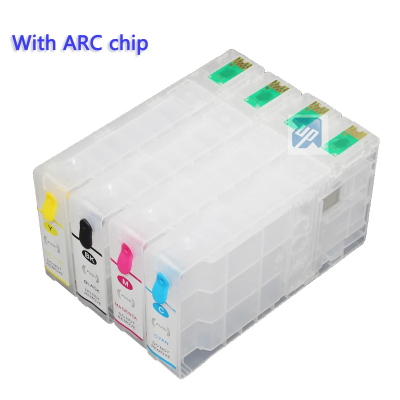 4 шт. многоразовый картридж для принтера EPSON Pro WF-5110 5190 5620 5690 с чипом ARC T7891 T7892 T7893 T7894