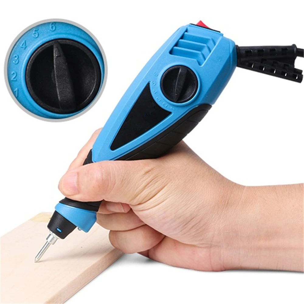 Электрический гравировальный станок с 2 сверхжесткими наконечниками из карбида