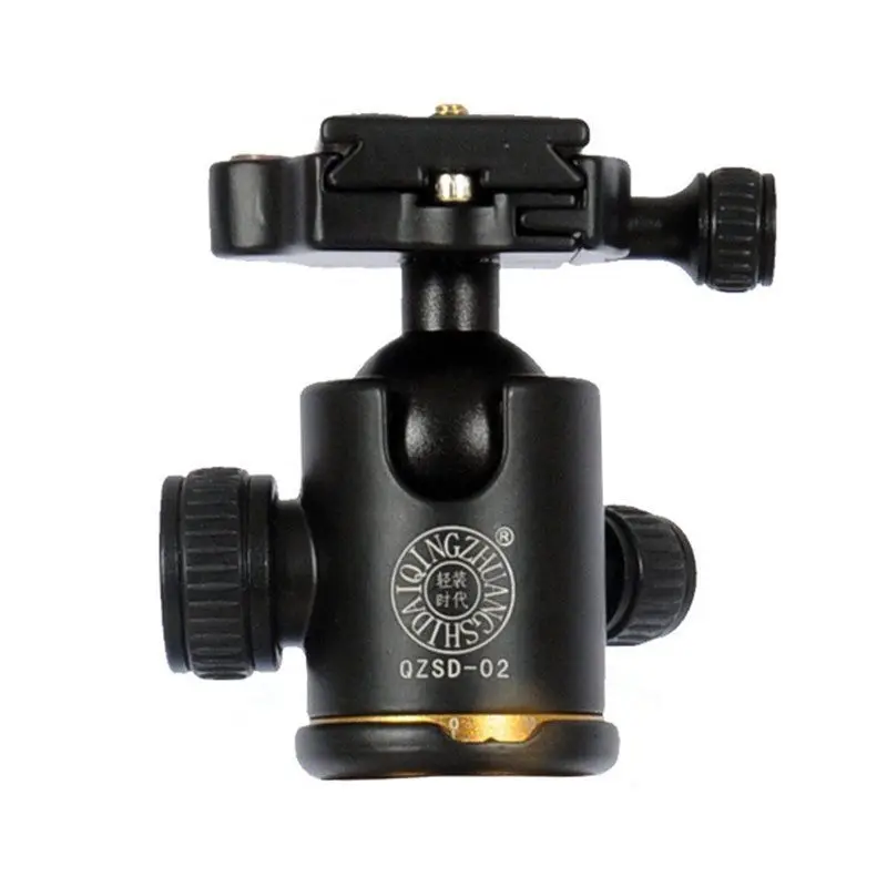 

Camera Tripod Metal Ball Head Ballhead with Quick Release Plate 1/4" Screw Q02