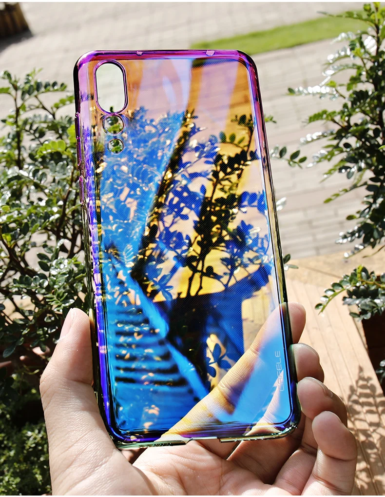 Жесткий чехол CAFELE из поликарбоната для huawei p30 p20 pro lite nova 3e чехол s Роскошный чехол с градиентом Авроры для huawei p20 pro Чехол для телефона