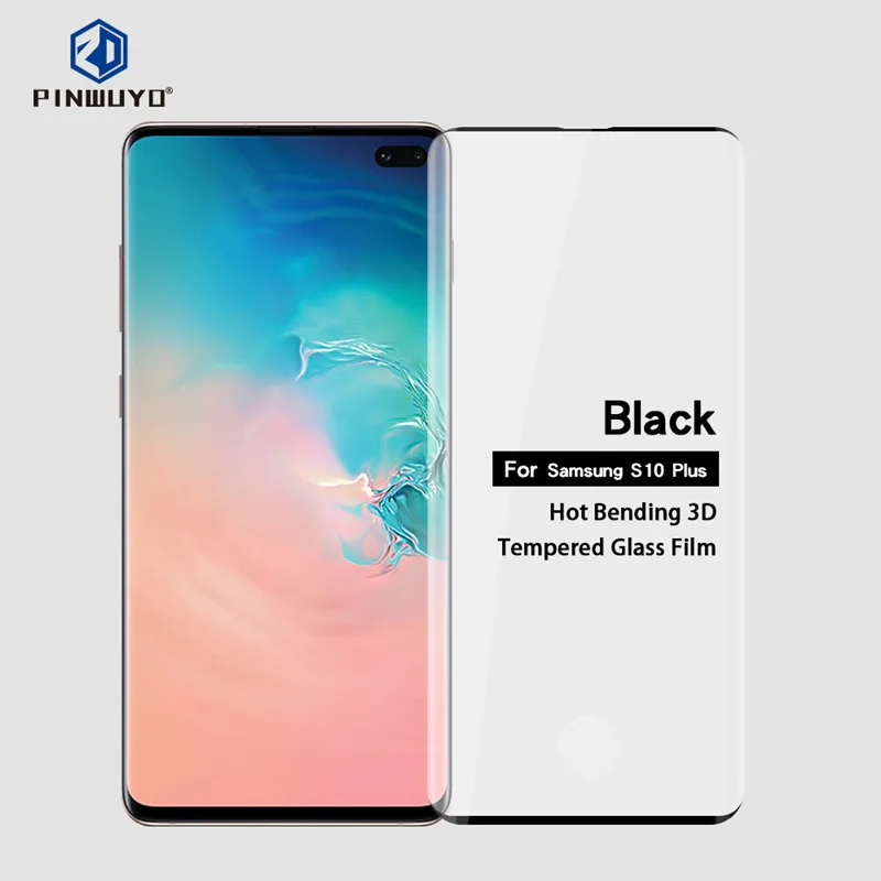 Pinwuyo 3D горячей гибки Экран протектор для samsung Galaxy S10 Plus закаленное Стекло 6 4 дюймов