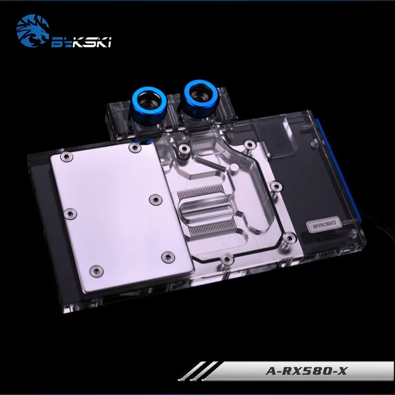 Bykski водяной блок для AMD серия справки RX580 полноразмерная графическая карта медная