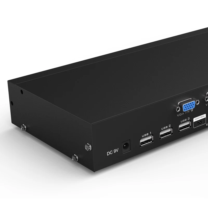 8 портов KVM переключатель VGA USB Ручной Keypress с проводным дистанционным