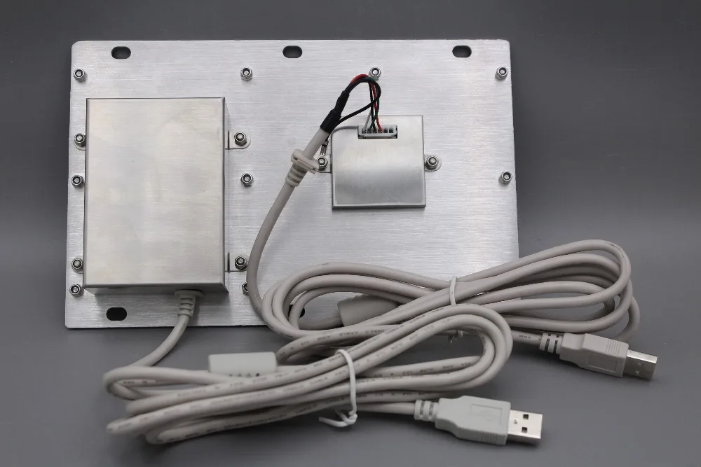 Промышленная клавиатура с цифровыми клавишами и трекбол IP65 из нержавеющей стали USB клавиатура киоска 24 клавиши металлическая клавиатура