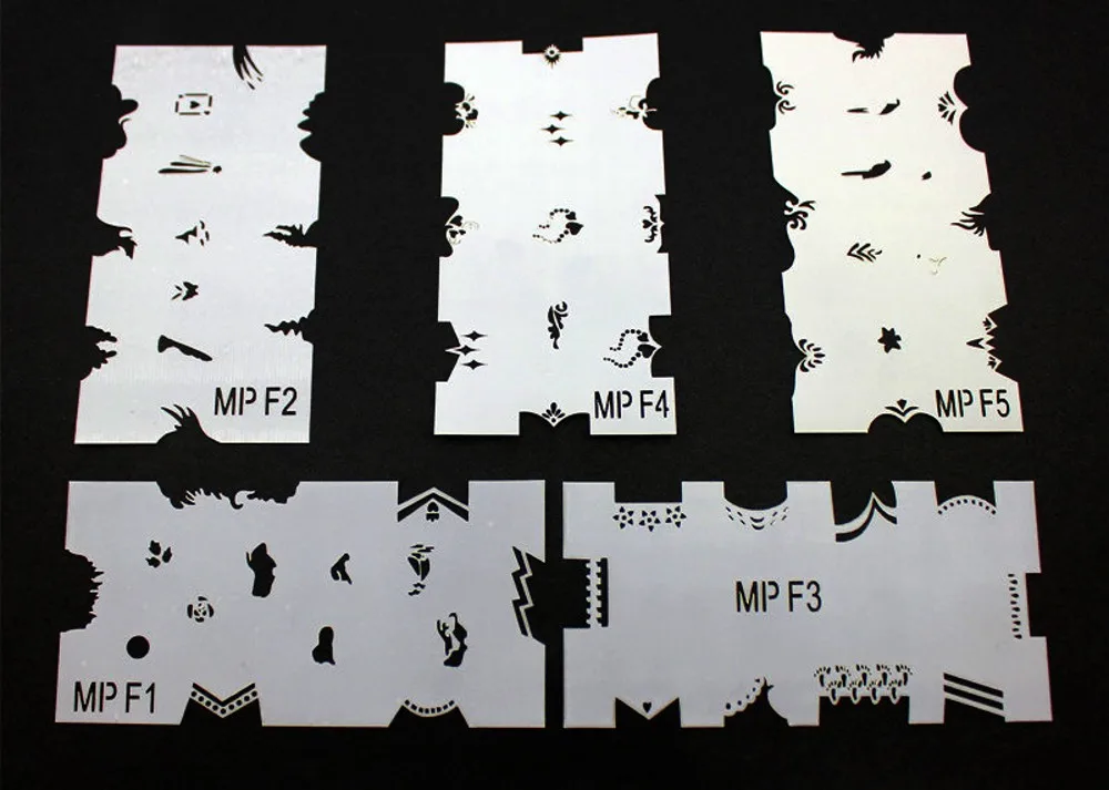 ABEST салонный Аэрограф для дизайна ногтей Система компрессор комплект с трафарет