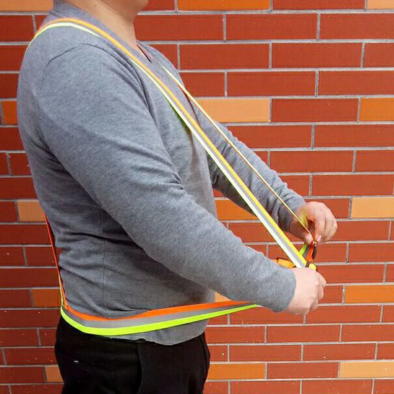 1PCS Model V Reflective Safety Vest Tapes Is Suitable For Road Traffic Police Sanitation Workers Warning Props Supplies | Автомобили и