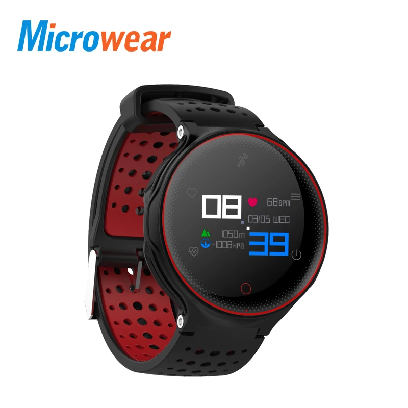 Microwear X2 плюс Smartwatch Водонепроницаемый IP68 Bluetooth Smart часы пульсометр крови Давление