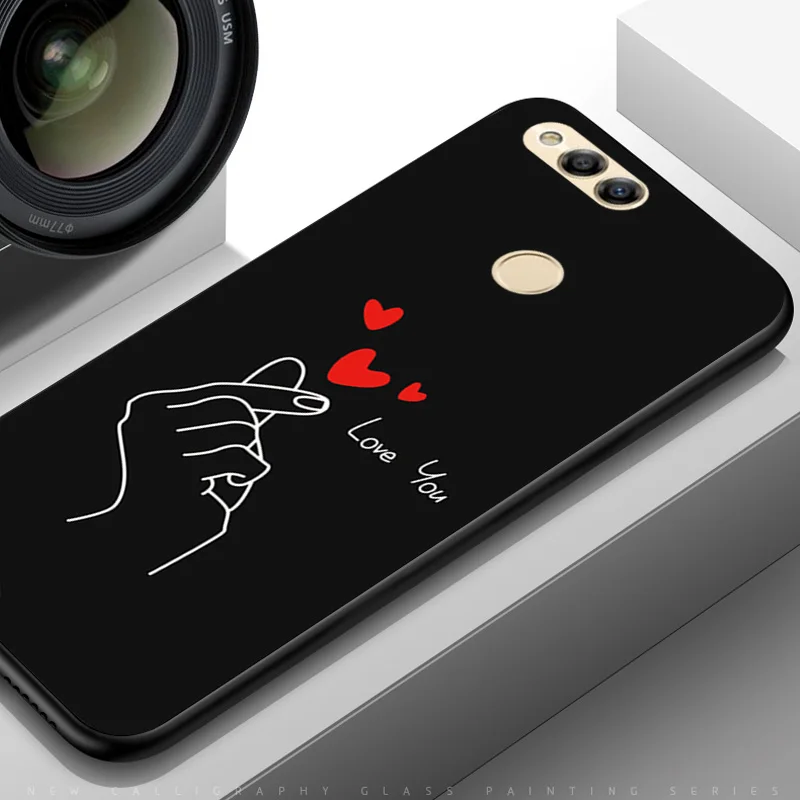 TPUBLK513 YOUVEI Case For Huawei Nova 2 Case Cover Soft TPU For Huawei Nova2/Nova3 Case For Huawei Nova 3 Phone Case Coque Funda Capa - Color: TPUBLK513