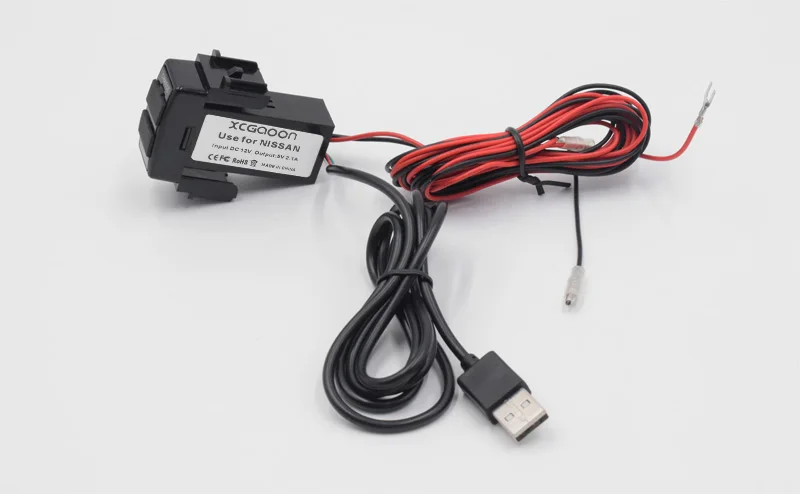 XCGaoon специальный 5 в 2.1A Автомобильный USB интерфейс разъем зарядное устройство адаптер и USB аудио вход Разъем для NISSAN