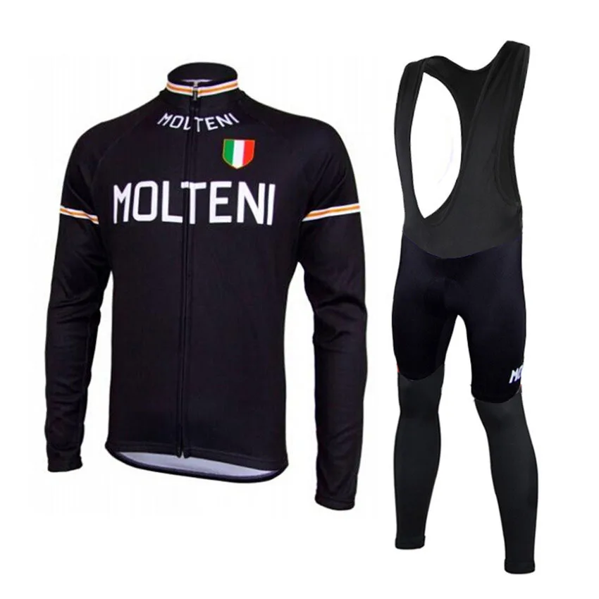 Molteni Мужская велосипедная трикотажная куртка спортивная одежда с длинным рукавом для велоспорта комбинезон