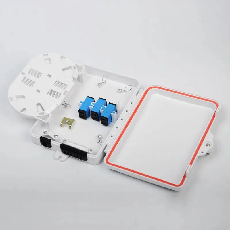 4 шт ftth мини распределительная коробка для 6 ядер или 1*4 PLC сплиттер IP65 Крытый