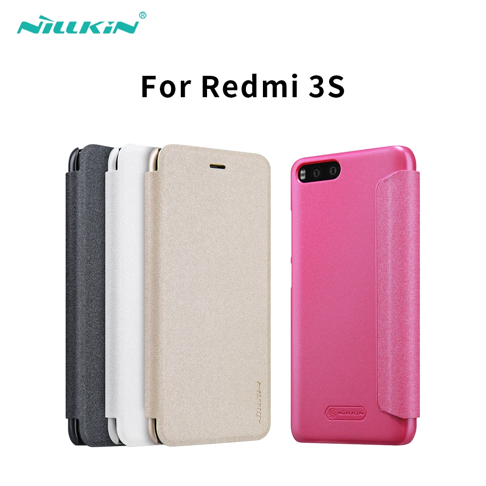 Чехол для xiaomi redmi 3 s жесткий чехол накладка NILLKIN из искусственной кожи книжка xaomi pro