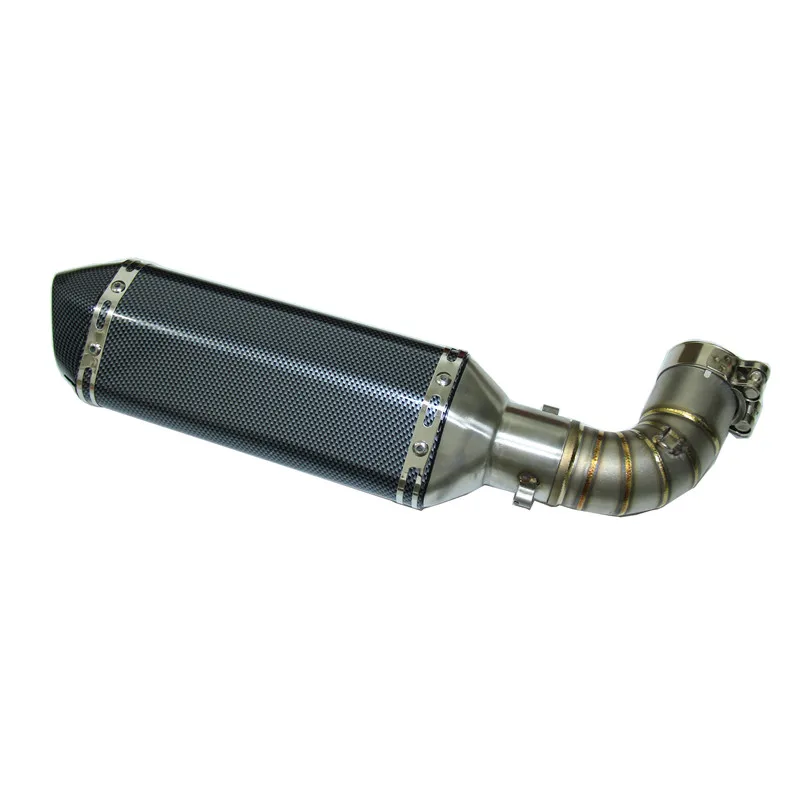375mm with link pipe Yolinson CB1000R средняя Соединительная труба с выхлопной трубой мотоцикла akrapovic yoshimura выхлопная труба с принтом akrapovic или наклейка - Цвет: 375mm with link pipe