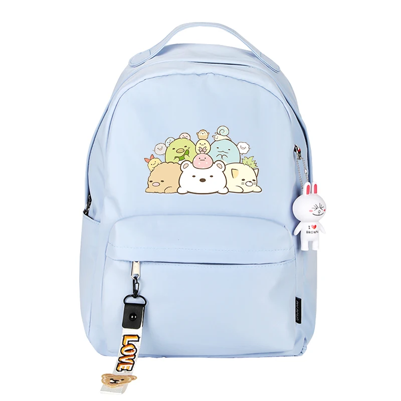 32 Sumikko гураши рюкзак с принтом Женский Милый Рюкзак Kawaii школьный рюкзак нейлоновый розовый рюкзак мультяшный рюкзак для путешествий - Цвет: 32