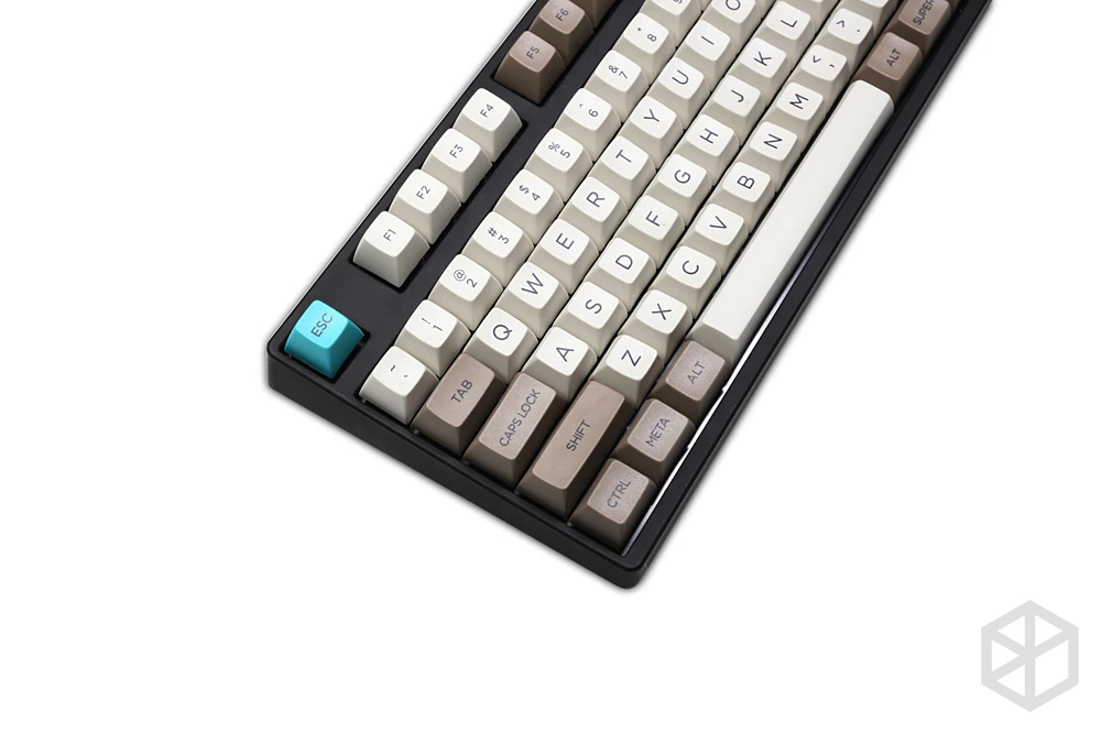 Ретро бежевый sa профиль краситель Sub Keycap комплект серый голубой цвет толстые PBT