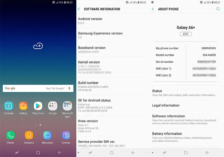 Samsung Galaxy A9 A6058 мобильный телефон 4 Гб ОЗУ 64 ПЗУ Android 8 0 двойная задняя камера