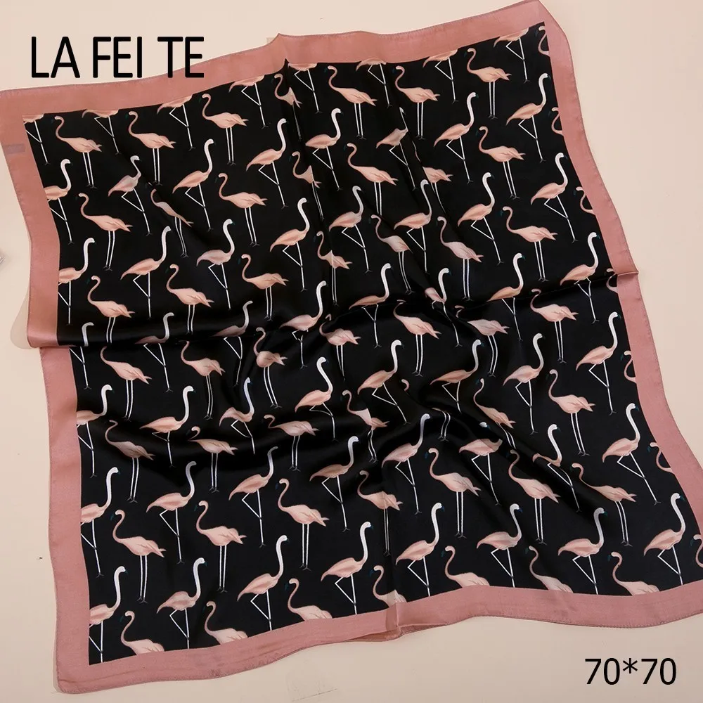 Роскошный брендовый квадратный шелковый шарф Женская бандана шейный платок