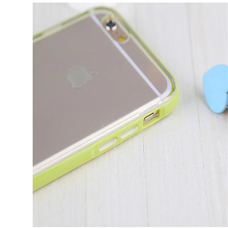 Модная красочная рамка прозрачный противоударный чехол для телефона Apple iPhone 6 6s