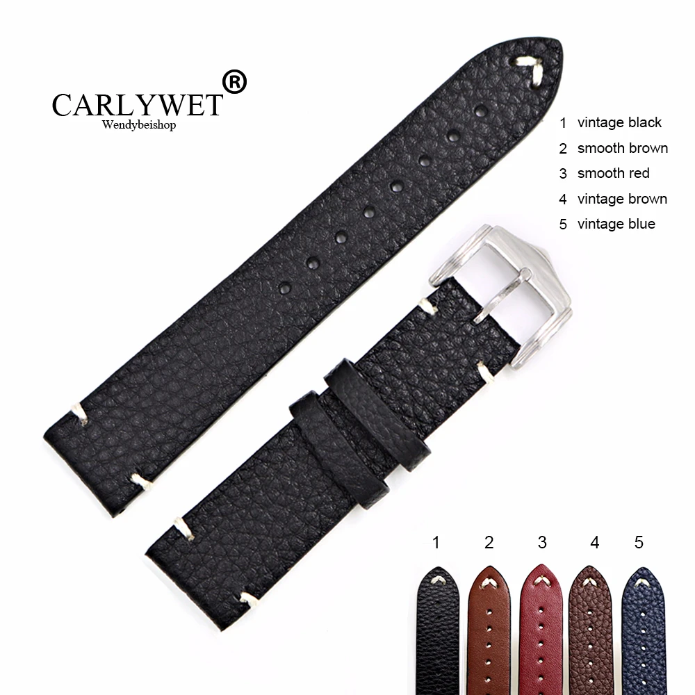 Ремешок кожаный для мужских и женских наручных часов 20/22/24 мм|wrist watch band|brand