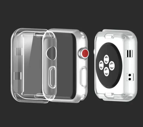 Для Apple Watch Series 3/2/1 Силиконовый ТПУ прозрачный чехол бампер для iWatch 38/42 мм 2C21 |