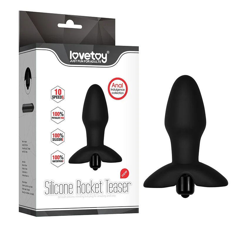 Lovetoy 10 Speeds Silicone Waterproof Prostate Stud Butt Plug Anal Sex Toys for Men Adult Erotic Products | Красота и здоровье