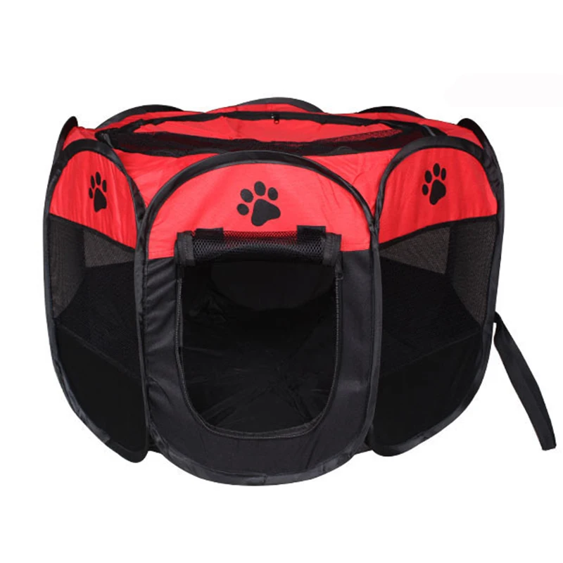 ERPPET Portable Folding Pet Tent Dog House & Cat Large Space Exercise Play Enjoy Octagonal Fence Outdoor Supplies | Дом и сад