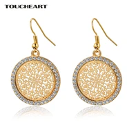toucheart silver color crystal dangle earrings for women fashion jewelry ladies drop earring original party jewelry ser140389