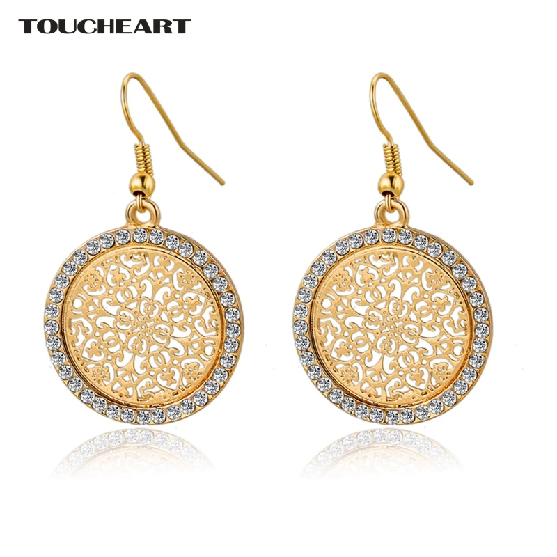 TOUCHEART Silver color Crystal Dangle Earrings For Women Fashion Jewelry Ladies Drop Earring Original Party SER140389 | Украшения и