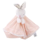 Игрушки для новорожденных, кукла с пустышкой, мягкое полотенце-пустышка с кроликом, Мультяшные животные, Обучающие плюшевые игрушки