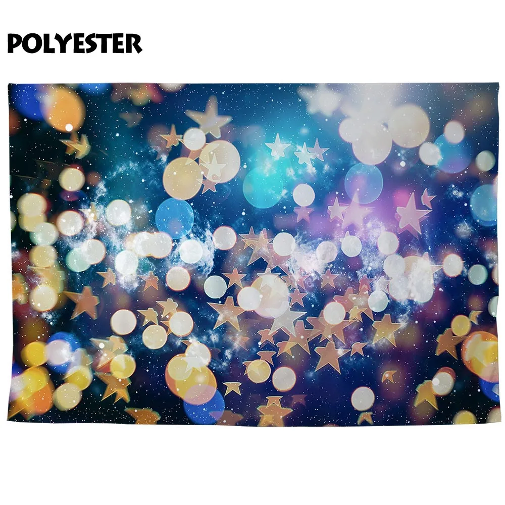 Фон Funnytree для фотосъемки звезды пятна боке красочный яркий Рождественский