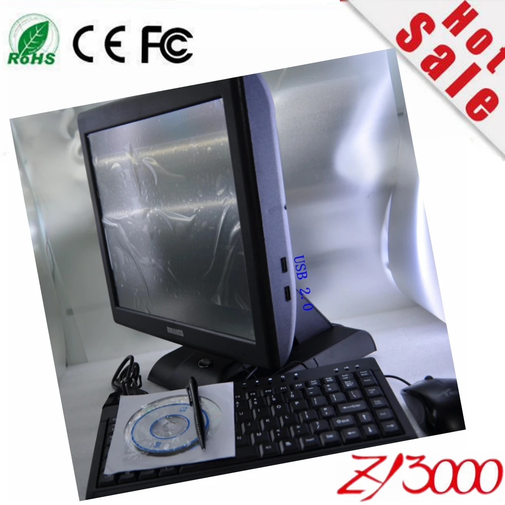 В наличии j1900 4g 64G SSD 15 дюймов pos-система windows все в одном сенсорный экран с