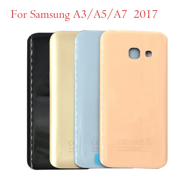 Заднее стекло для SAMSUNG Galaxy A3/A5/A7 2017 задняя крышка из стекла батареи Задняя Дверь