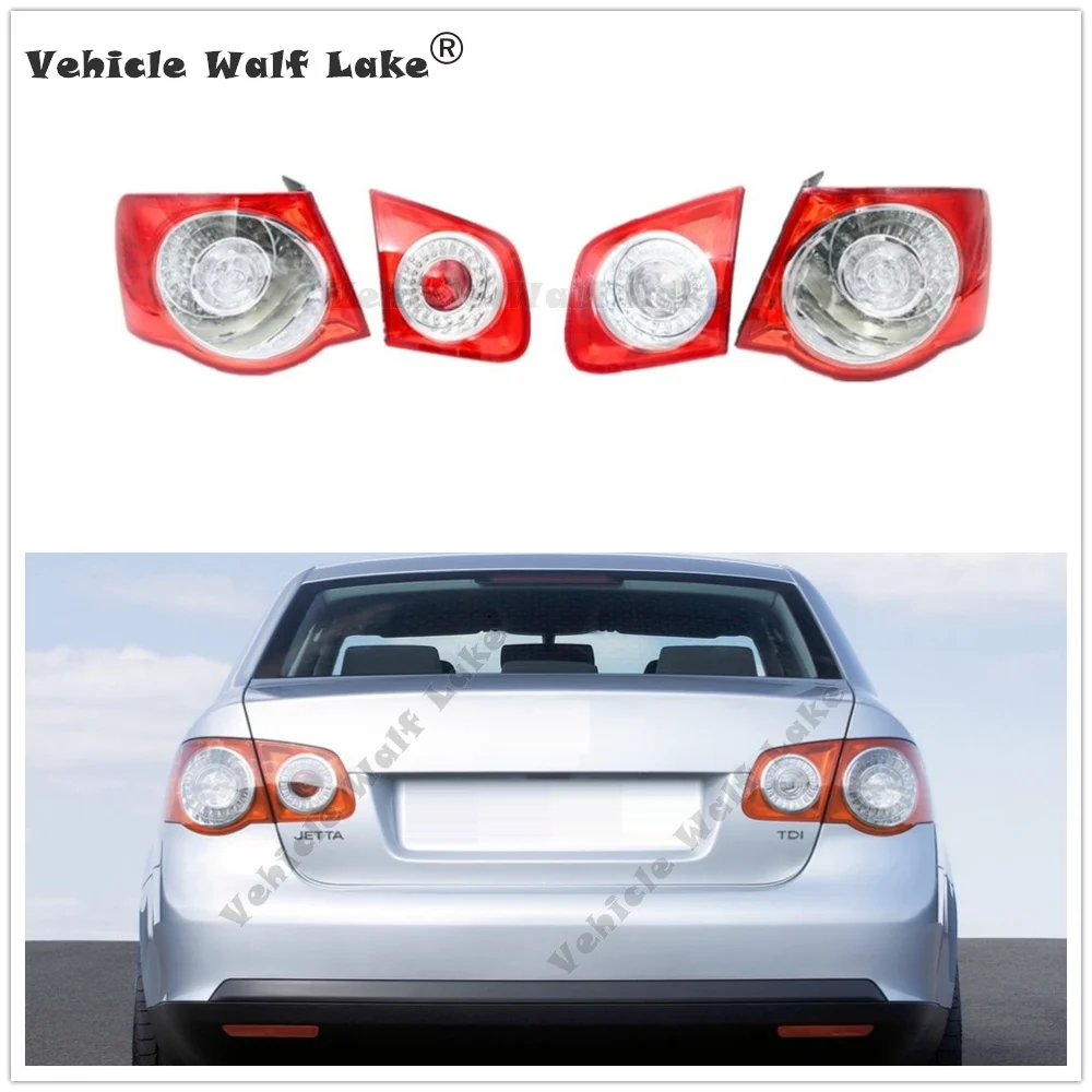 Автомобильный светодиодный задний светильник, лампа DRL для VW Jetta 5 MK5 Sendan 2006 2007 2008 2009 2010 2011, автомобильный Стайлинг, внешняя внутренняя Левая Правая сторона