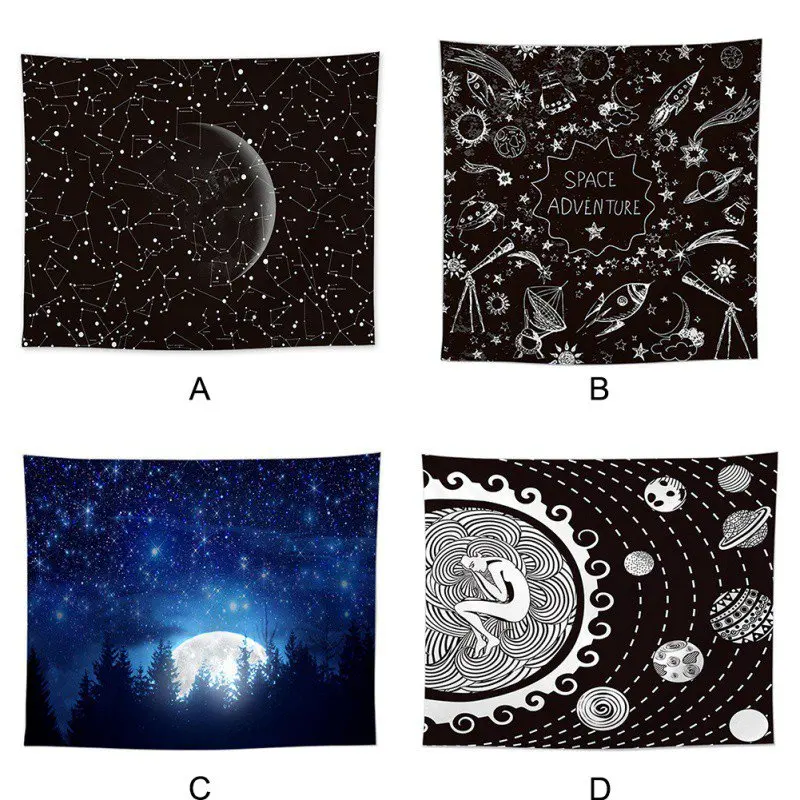 Скандинавский свежий стиль декоративный модный гобелен с узором Psychedelic Chakra