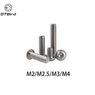 50 шт. M2 M2.5 M3 M4 ISO7380 A2-70 Нержавеющаясталь 304 круглой головкой и крестообразным шлицем гриб шестигранные винты с шестигранной Болт с головкой в форме пуговицы