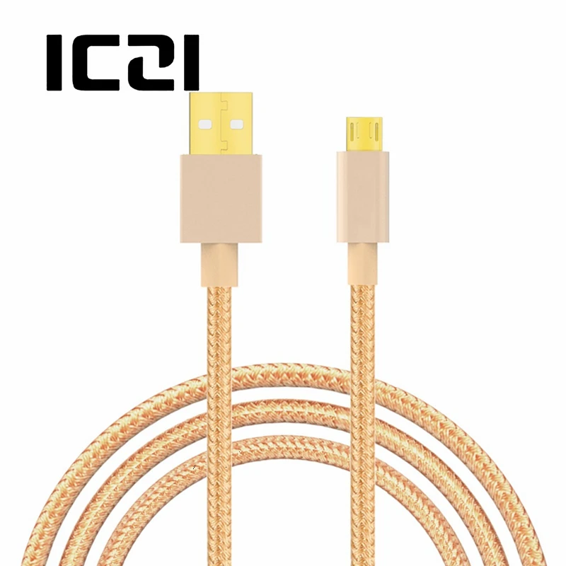 ICZI 1 8 м USB 2 0 Micro кабель в металлической оплетке для зарядки и передачи данных