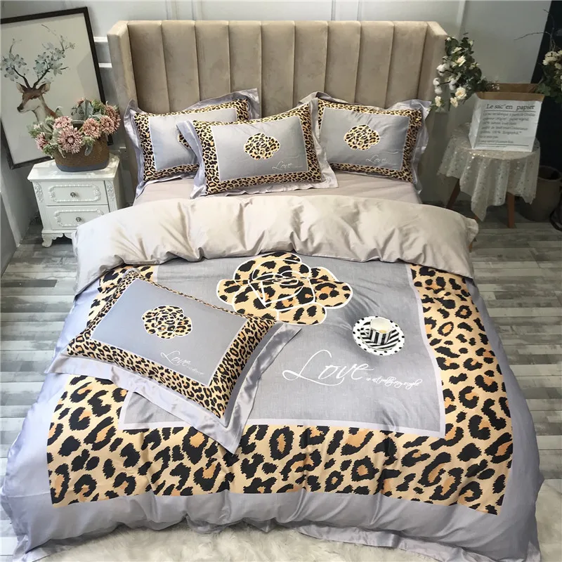 Роскошный комплект постельного белья 80S из египетского хлопка в богемном стиле с